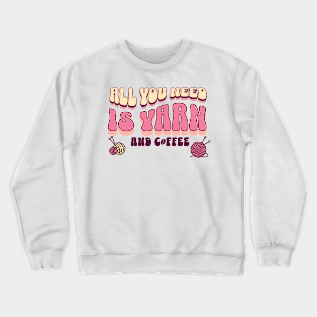 Yarn and Coffee Crewneck Sweatshirt by Maison de Kitsch